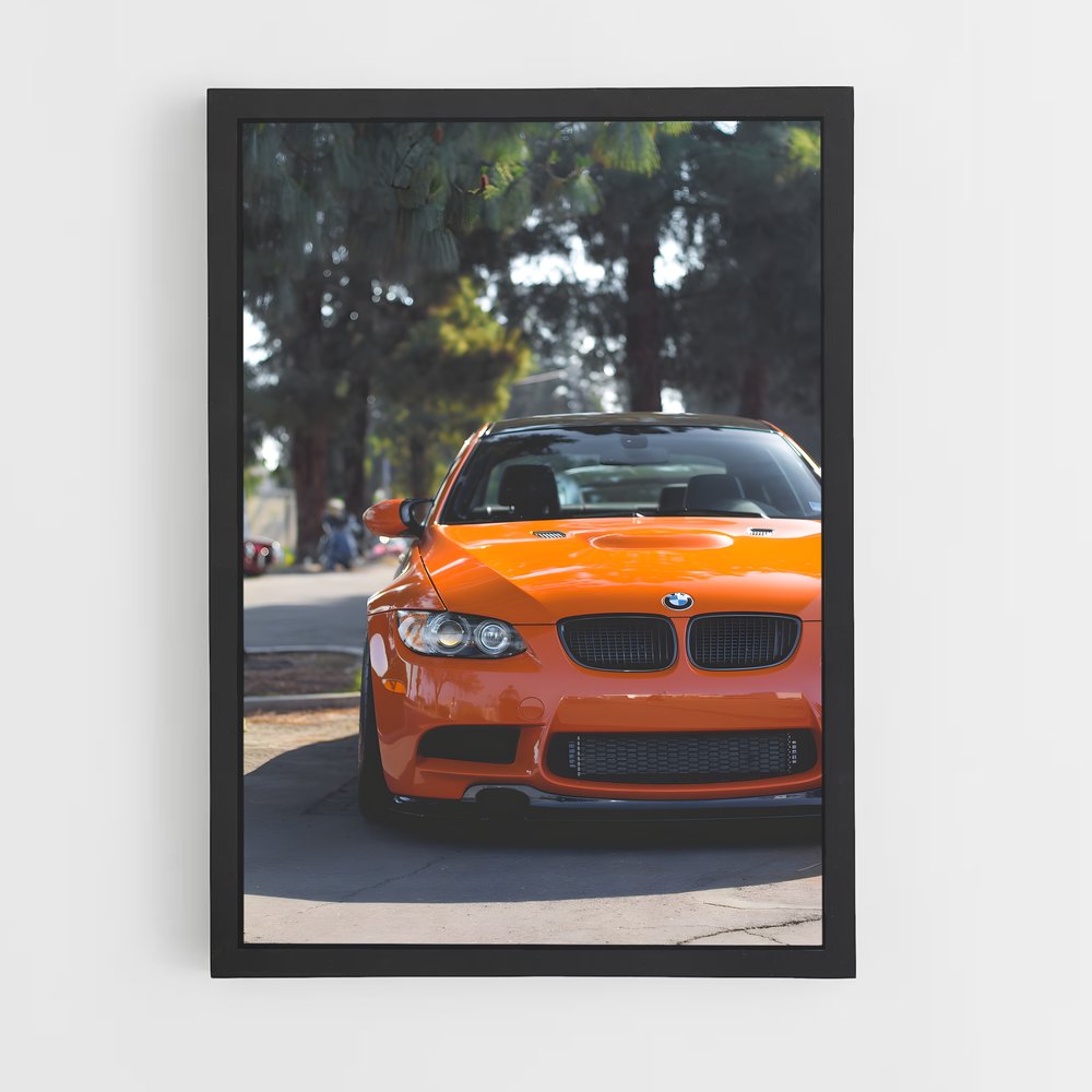 Poster Orange Power – affiche BMW (vue 2)